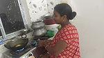 Kitchen time first time Bhabhi full Romance