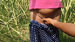 Village girl went to sugarcane field to peessing. Unknown boy fucked her before marriage, Hindi audio. HQ xdesi