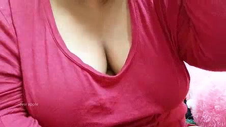 Sexy girlfriend showing boobs