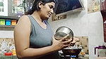 SSSwatthi in Kitchn without Bra see her ass size
