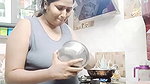 SSSwatthi in Kitchn without Bra see her ass size