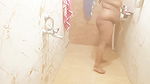 Indian hyderabad aunty taking shower