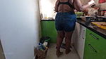 Hidden cam catched what my maid doing in kitchen while working