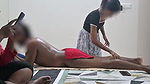 Happy ending threesome massage at spa