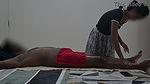flashing dick to massage girl while massaging infront of wife
