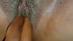 Indian bhabhi fingering her pussy by dildo. She squirting again and again.