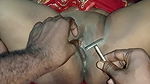 Indian deshi Bengali boudi or bhabhi shaved by friend.