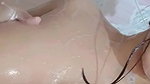 Beautiful Sexy Mal Bathing And Spitting On Boobs
