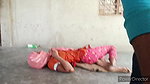 18 year old Indian Desi village girl outdoor hard fucking video