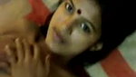 young indian couple homemade