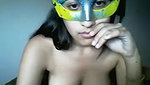 young indian girl on webcam