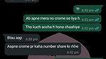 Girlfriend ke sath ki chats on whatsapp Chut se nikla paani ladki ne liye maze