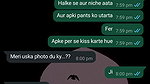 Girlfriend ke sath ki chats on whatsapp Chut se nikla paani ladki ne liye maze