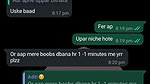 Girlfriend ke sath ki chats on whatsapp Chut se nikla paani ladki ne liye maze