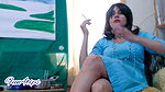Hot MILF Smoke Cigarette Live