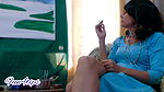 Hot MILF Smoke Cigarette Live