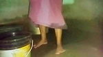 Indian Aunty Bathing in Village Home