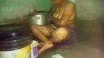 Indian Aunty Bathing in Village Home