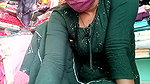 Horny Bhabi in Green Salwar Showing Pussy and Ass in Shop