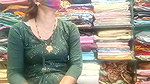Horny Bhabi in Green Salwar Showing Pussy and Ass in Shop