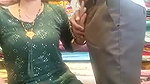 Horny Bhabi in Green Salwar Showing Pussy and Ass in Shop