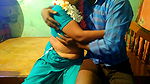 Tamil Jasmine Flower Aunty Pressing Big Boobs