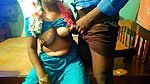 Tamil Jasmine Flower Aunty Pressing Big Boobs