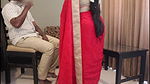 Wife Fucking with Ex-lover in Red Saree