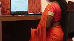 Wife Fucks Manager in Office Transparent Saree