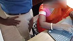 Wife Fucks Manager in Office Transparent Saree