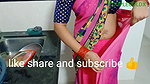 The maid inside is washing the utensils, the owner of the house