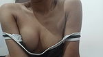 Perfect Black Tits on Nubian Gal Playing with Herself