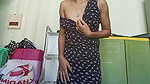 Horny cute girl with smooth body and seducing with smooth masturbating