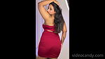 Surya prabha deep navel thoppul wide open valentine day red dress