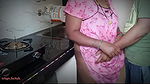 Indian Wife and Husband Fight for Fucking in Kitchen Hardcore Doggy Style Anal Fuck
