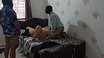 Desi House Keeper Gangbang Threesome Doggy Style Hard-core Fucking with House Owner and Stepbrother