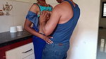 Andhra Cheating Wife Doggy Style Fucking with Brother in Law in Kitchen Natural Tights Tight Pussy Telugu Fuckers