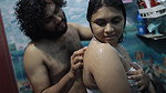 Bath with step sister and romance sex part 1,Vaishnavy and Sharun Raj bath romance with sex, Malayali couple bath romance