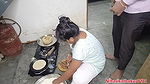 Indian desi step-mom fuck in kitchen