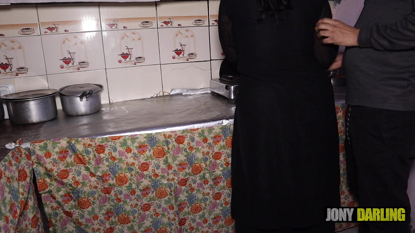 Horny Indian Chachi Fucking in the Kitchen by Young Boy Hindi Audio, Exclusive Porn Video by Jony Darling