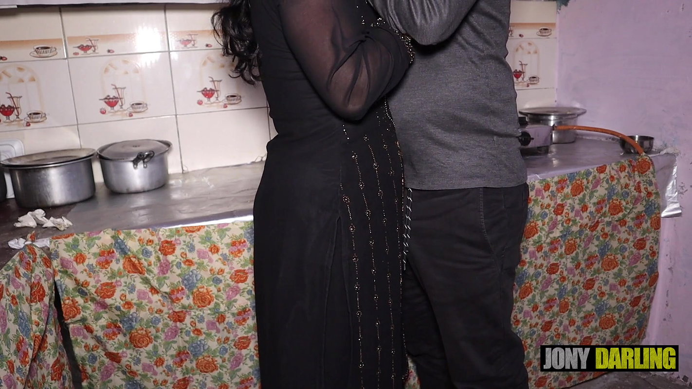 Horny Indian Chachi Fucking in the Kitchen by Young Boy Hindi Audio, Exclusive Porn Video by Jony Darling