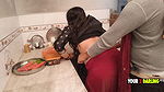 Punjabi Stepmom Fucking in the Kitchen When She Make Dinner for Stepson