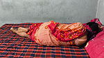 I see my step aunty lying on the bed in a hot position. My sexual desire increases after seeing her