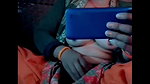 Hot beautiful girl masturbating watching sexy video in mobile, I am watching a girl in it