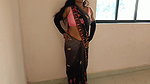 Hot Sexy India Sarika Aunty Wall Standing Romance Blow Job and Very Hard Doggy Anal Style Sex with Her Husband
