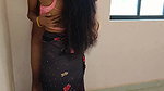 Hot Sexy India Sarika Aunty Wall Standing Romance Blow Job and Very Hard Doggy Anal Style Sex with Her Husband
