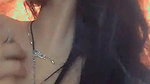 Desi cutie showing boobs and pressing them