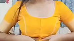 Beautiful girl stripping sari and rubbing her pussy