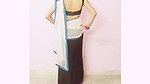 young girl teaching how to wear saree 1