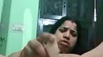 Desi chubby bhabhi masturbating with rabbish